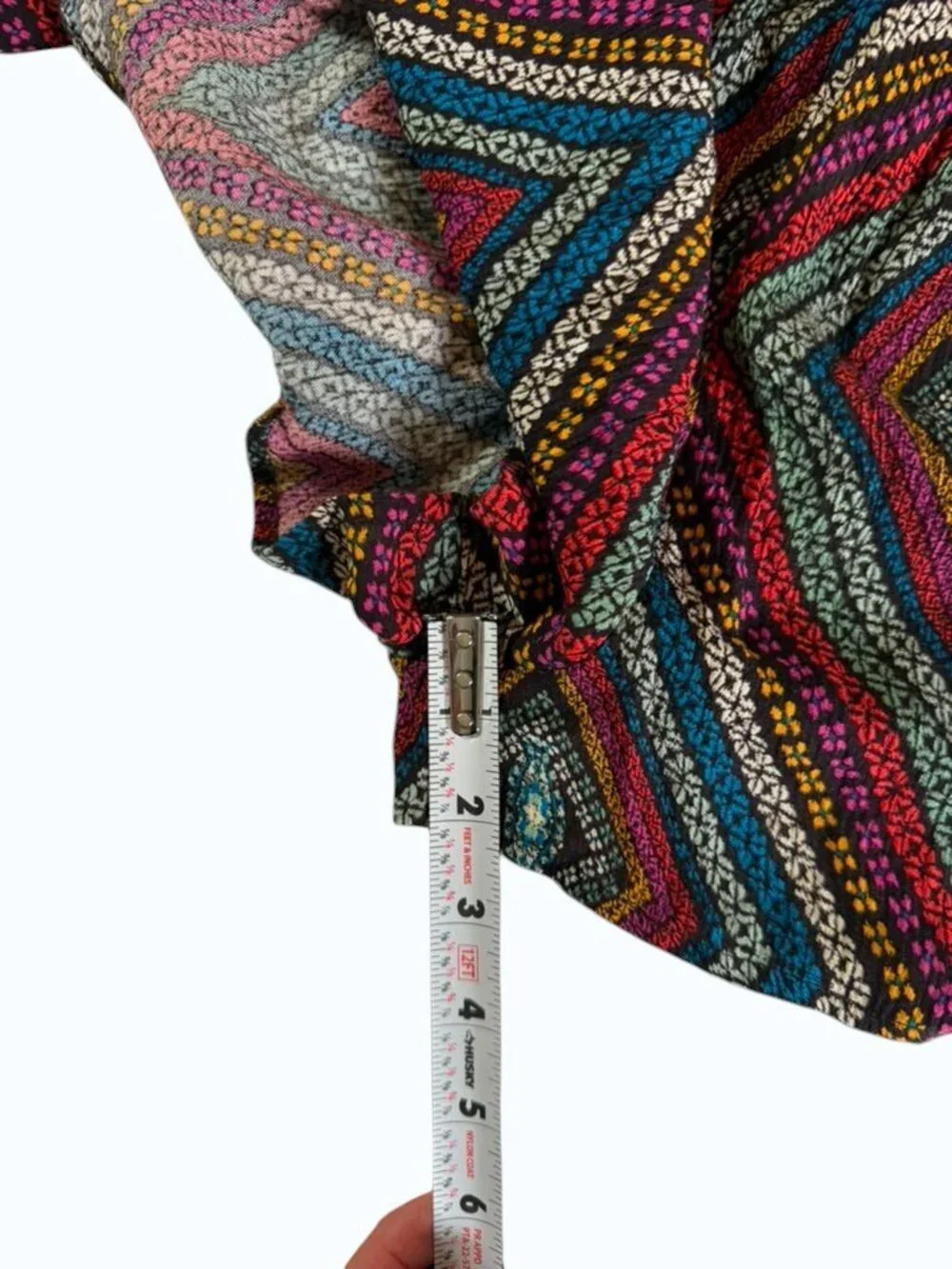 Free People Strapless Boho Romper Shorts Women's Size S Multicolor Festival.